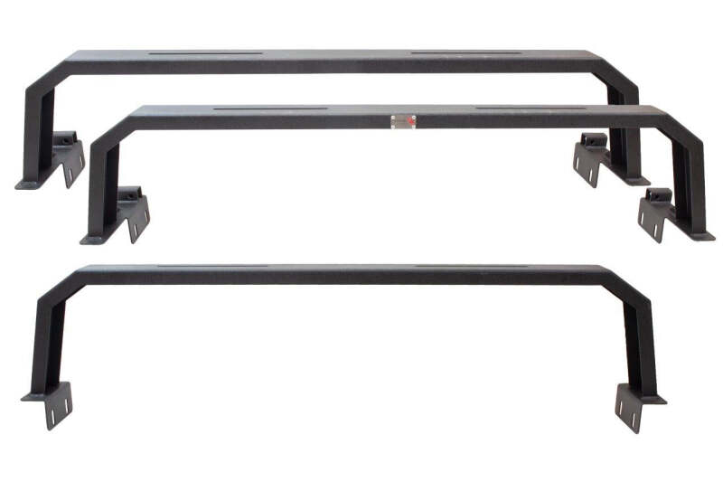 Toyota Tacoma Truck Bed Rack - Fishbone Offroad - Half Height Tackle Rack - Black - `16-`27